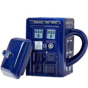 🆕 Doctor Who TARDIS Figural Mug with Lid